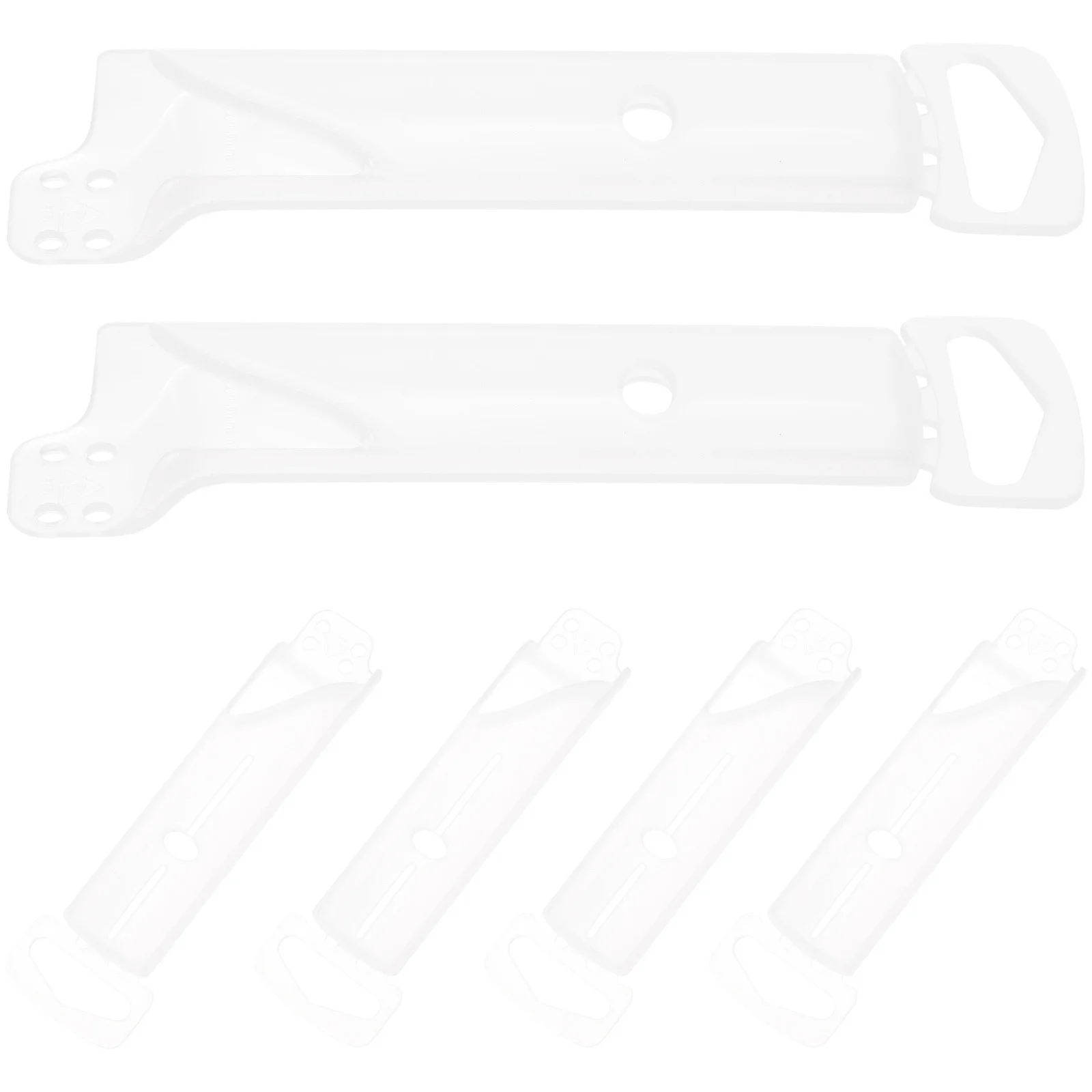 6pcs Fruit Plastic Cutter Guards Kitchen Utility Cover Gadgets Utility Covers Safe Storage Reusable Cutter Sleeves
6pcs Fruit Plastic Cutter Guards Kitchen Utility Cover Gadgets Utility Covers Safe Storage Reusable Cutter Sleeves