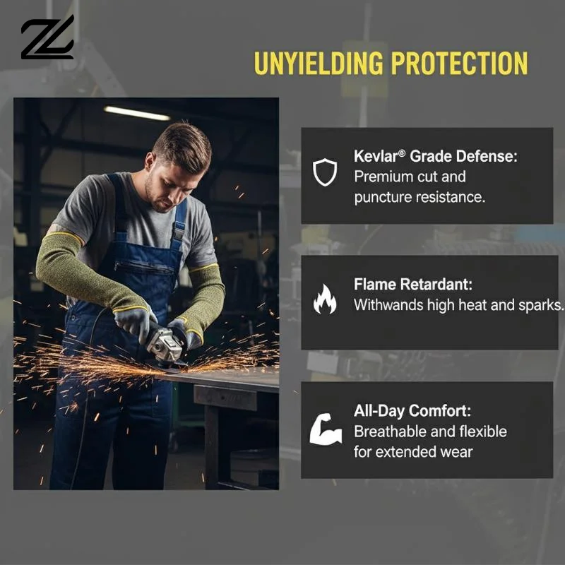 1 Pair Anti-Cut Arm Glove Sleeves 20/36/45cm Aramid Fiber For Cut Proof And Heat Resistant Welding Gardening Work
1 Pair Anti-Cut Arm Glove Sleeves 20/36/45cm Aramid Fiber For Cut Proof And Heat Resistant Welding Gardening Work