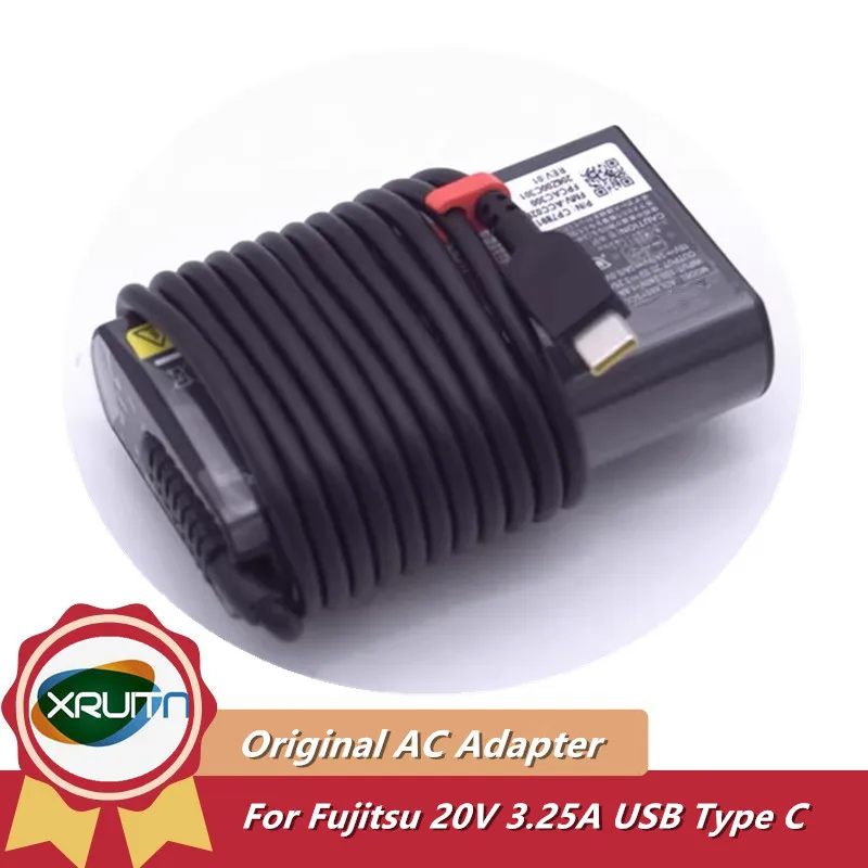 Genuine 65W 20V 3.25A USB-C Type C AC Adapter Charger for Fujitsu Power Supply ADLX65YSCC2F ADLX65YSCC3F Original
Genuine 65W 20V 3.25A USB-C Type C AC Adapter Charger for Fujitsu Power Supply ADLX65YSCC2F ADLX65YSCC3F Original