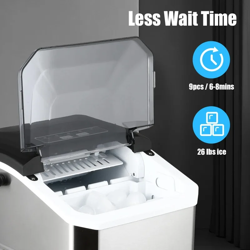【Premium】Desk Mini Electric Bullet Shaped Ice Maker 12kg/24h Fast Ice Making Suitable For Home, Office Automatic Cleaning Ice M
【Premium】Desk Mini Electric Bullet Shaped Ice Maker 12kg/24h Fast Ice Making Suitable For Home, Office Automatic Cleaning Ice M