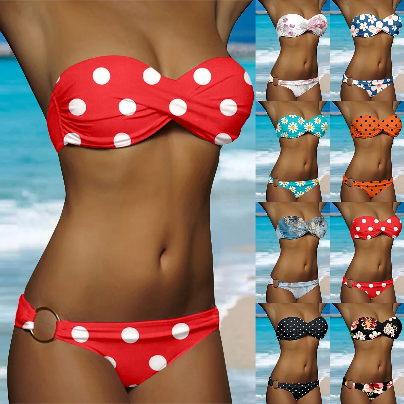 Mature Woman Swimsuit Push Up Bandeau Bikinis Sets Brazilian Biquinis Summer Popular Clothing Women'S Swim Suit Ropa Playa
Mature Woman Swimsuit Push Up Bandeau Bikinis Sets Brazilian Biquinis Summer Popular Clothing Women'S Swim Suit Ropa Playa