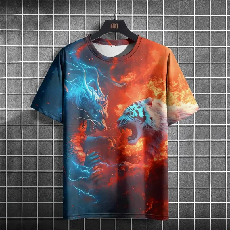 3D Printed T-shirt with Animal Patterns - Tiger Design - Summer Short Sleeve Large Size 3D Printed Men's T-shirt
3D Printed T-shirt with Animal Patterns - Tiger Design - Summer Short Sleeve Large Size 3D Printed Men's T-shirt