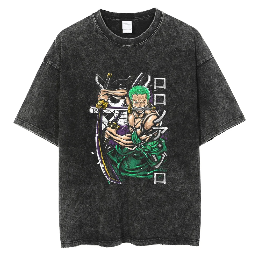 Hip Hop Streetwear Washed Tshirt Japanese Anime ONE PIECE Print T Shirt Men Harajuku Summer Cotton T-Shirt Black Vintage T Shirt
Hip Hop Streetwear Washed Tshirt Japanese Anime ONE PIECE Print T Shirt Men Harajuku Summer Cotton T-Shirt Black Vintage T Shirt