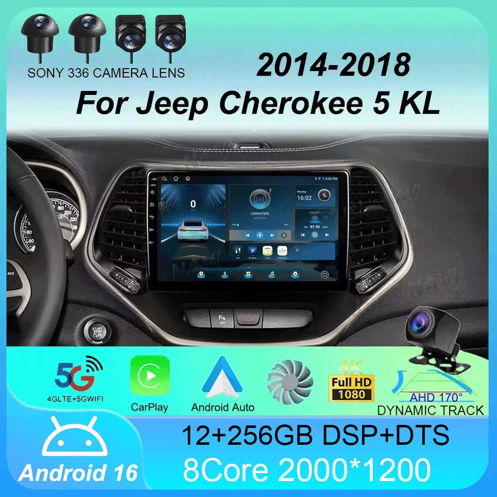Автомагнитола Android 16 для Jeep Cherokee 5 KL 2014-2018, мультимедийный видеоплеер, навигация, без DVD, 2DIN
Автомагнитола Android 16 для Jeep Cherokee 5 KL 2014-2018, мультимедийный видеоплеер, навигация, без DVD, 2DIN