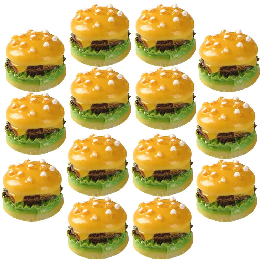 30 Pcs Toys Simulation Burger Restaurant Fake Food Simulated Desktop Bread Display Models Yellow Decors Table Decorations
30 Pcs Toys Simulation Burger Restaurant Fake Food Simulated Desktop Bread Display Models Yellow Decors Table Decorations