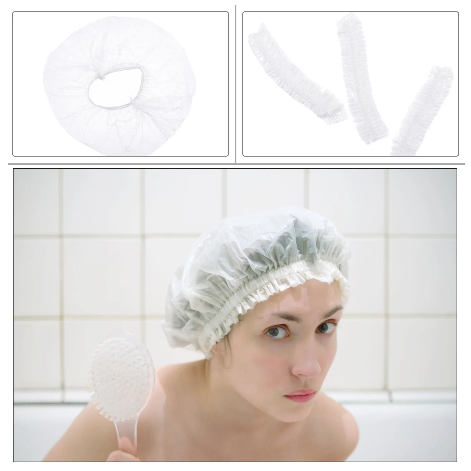 100pcs Waterproof Shower Cap Plastic Elastic Storage Cover For Food Wraps Bowl Cover Disposable Stretch Covers Household Use
100pcs Waterproof Shower Cap Plastic Elastic Storage Cover For Food Wraps Bowl Cover Disposable Stretch Covers Household Use
