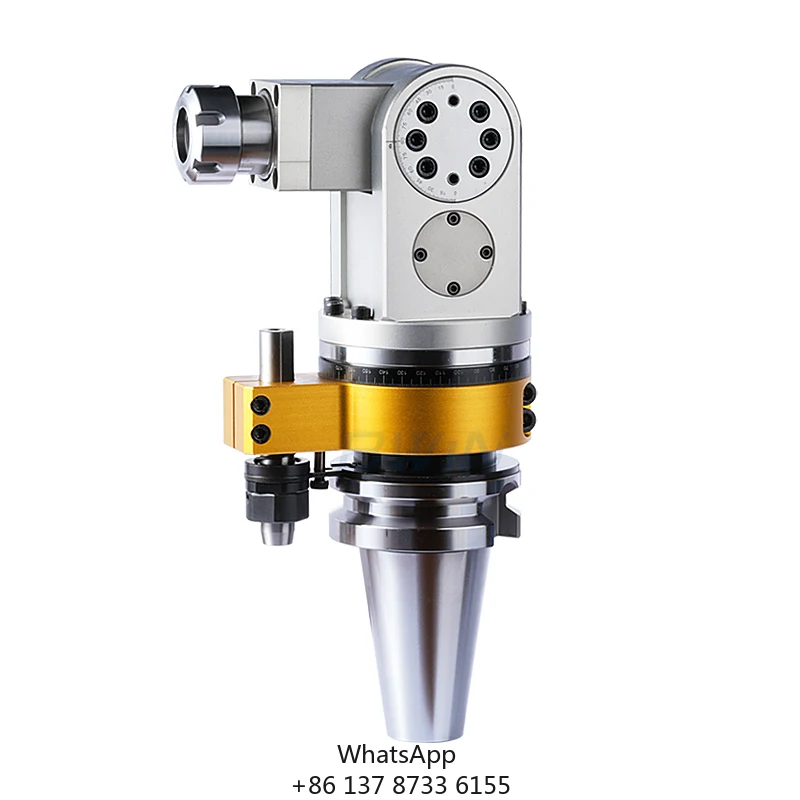 High Precision BT30 BT40 BT50 ER16 ER25 ER32 ER40 Side Universal Milling Head Angle Head For CNC BT50
High Precision BT30 BT40 BT50 ER16 ER25 ER32 ER40 Side Universal Milling Head Angle Head For CNC BT50