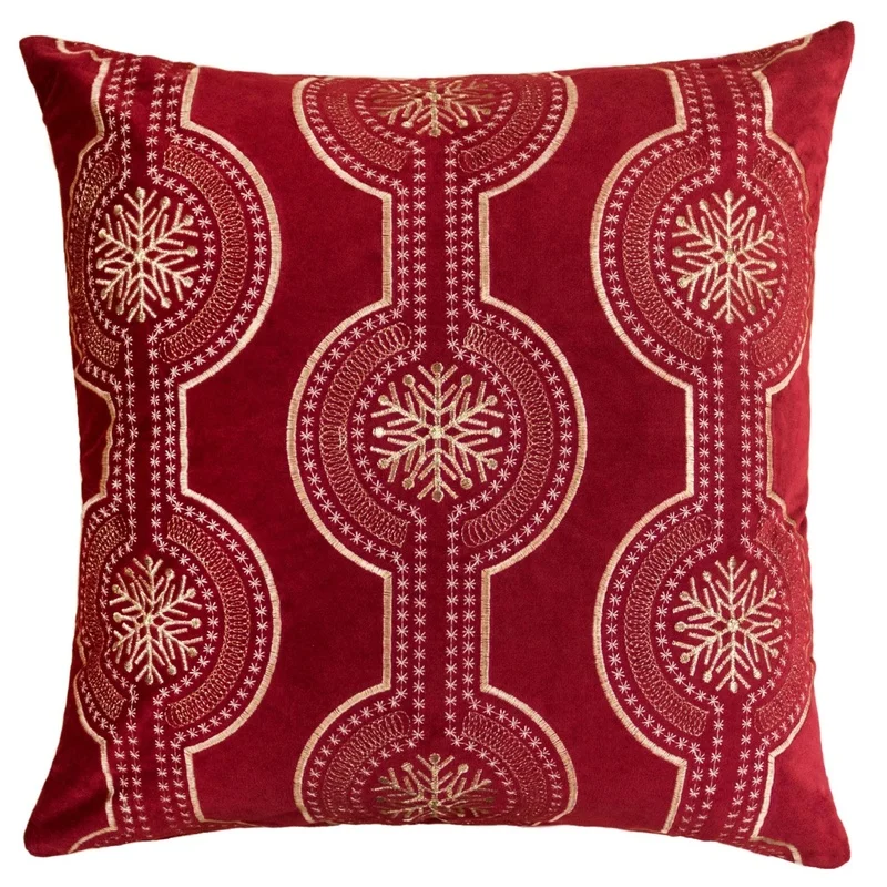 Red Embroidered Velvet Pillow with Insert 20x20
Red Embroidered Velvet Pillow with Insert 20x20