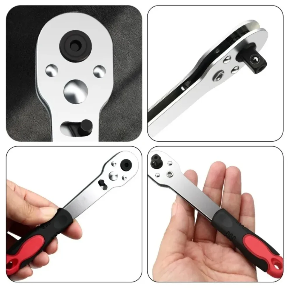 1/4inch Ratchet Wrench Reversible Ratchet Quick Releases 1/4 Ratchet Handle for Home Improvement Auto Repair
1/4inch Ratchet Wrench Reversible Ratchet Quick Releases 1/4 Ratchet Handle for Home Improvement Auto Repair
