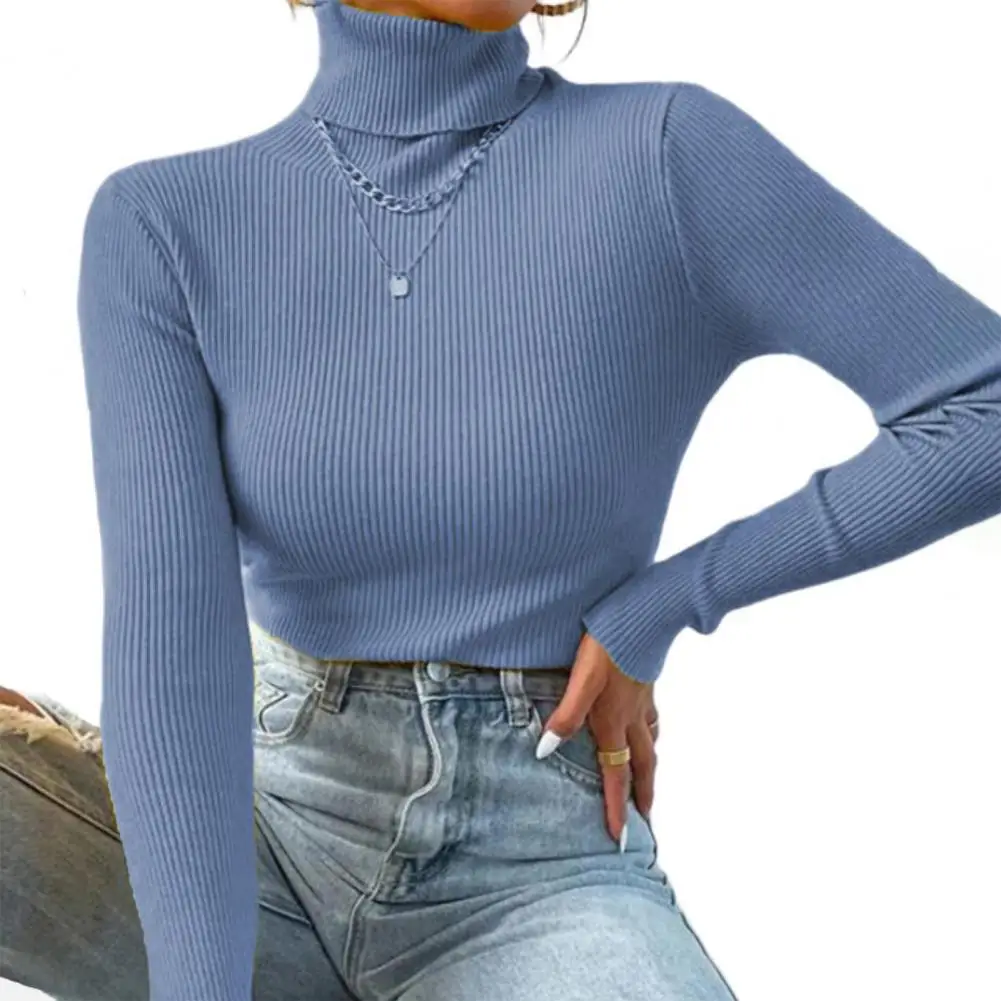 Turtleneck Sweater Long Sleeves Ribbed Thick Women Knitwear Winter Solid Color Slim Warm Pullover Sweater
Turtleneck Sweater Long Sleeves Ribbed Thick Women Knitwear Winter Solid Color Slim Warm Pullover Sweater