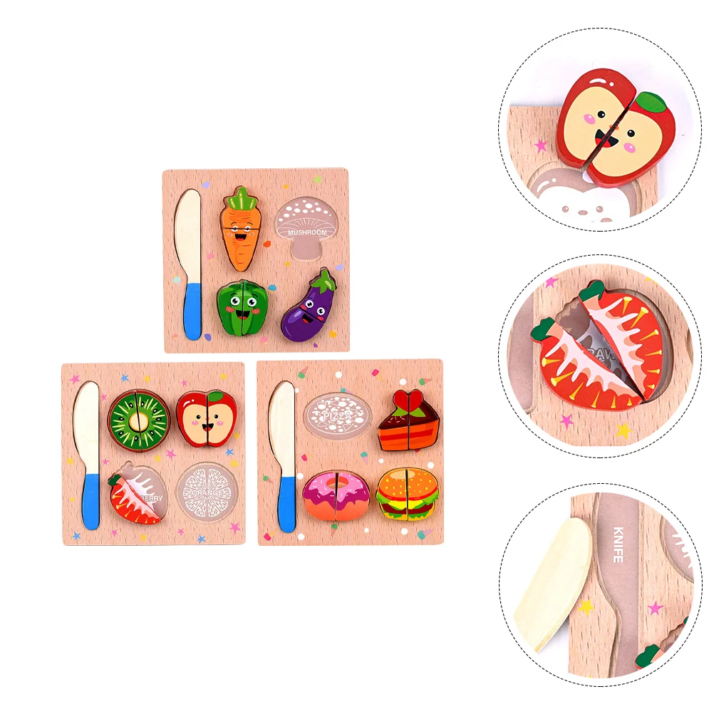 3 Pcs Puzzle Baby Toy Wooden Blocks Safe Cutting Kids Puzzles Childrens Toys Pretend
3 Pcs Puzzle Baby Toy Wooden Blocks Safe Cutting Kids Puzzles Childrens Toys Pretend