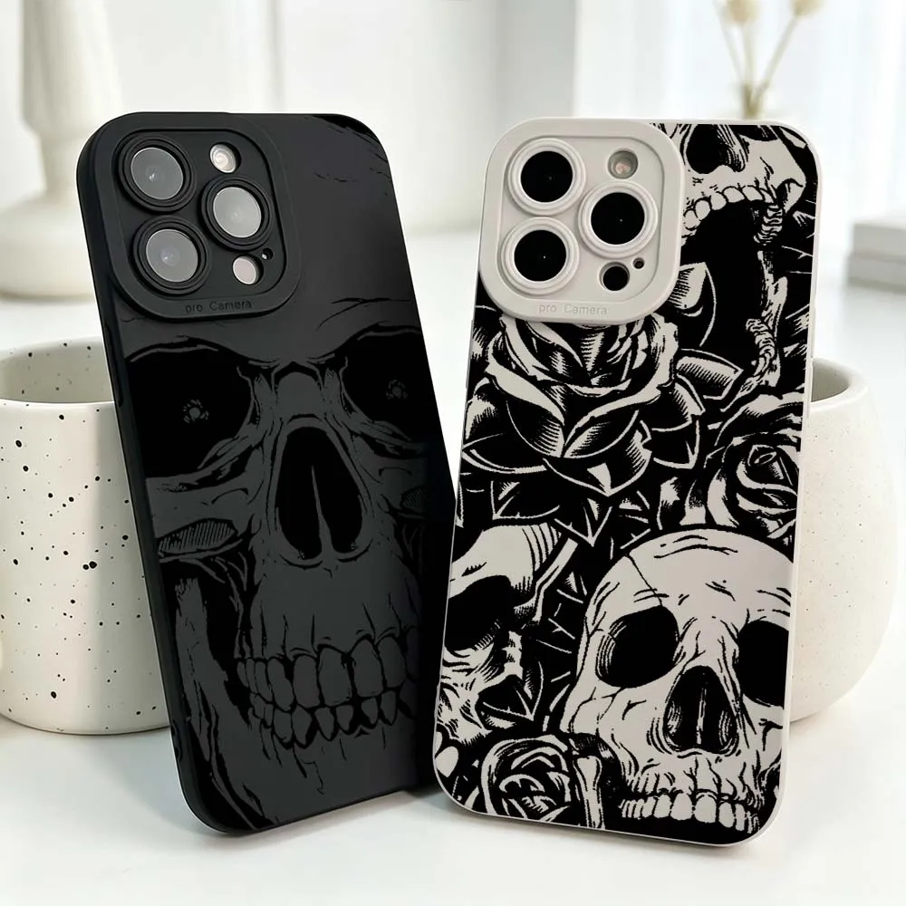 Minimalist Art Skull Pattern Cover Silicone Case For iPhone 17 Air 16 15 14 13 12 11 Pro Max Plus Mini Soft Phone Case
Minimalist Art Skull Pattern Cover Silicone Case For iPhone 17 Air 16 15 14 13 12 11 Pro Max Plus Mini Soft Phone Case