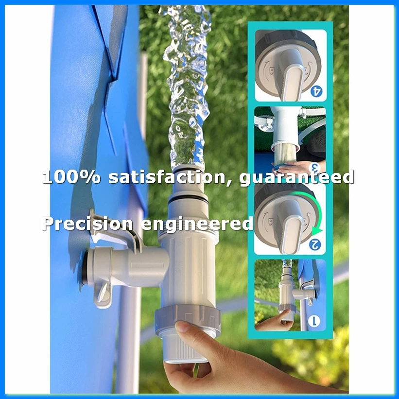Pool Hose Adapter, Pool Hose Holder and Plunger Valve, Pool Replacement Parts for Above Ground Pools,B-ABAM
Pool Hose Adapter, Pool Hose Holder and Plunger Valve, Pool Replacement Parts for Above Ground Pools,B-ABAM