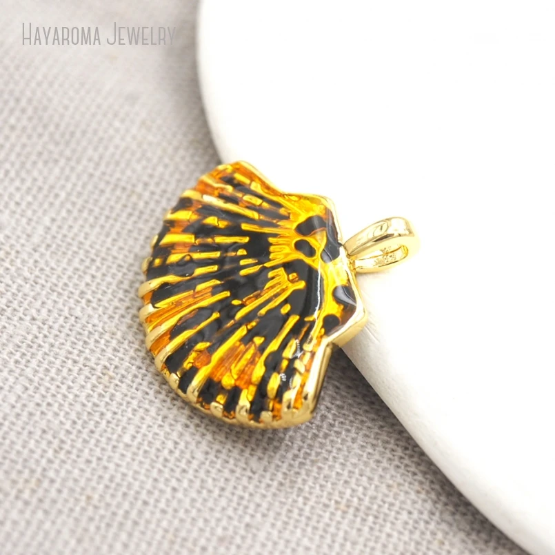 5Pcs Gold Color Enamel Pendant Nautical Shell Shape Jewelry Metal Wholesale Copper Charms
5Pcs Gold Color Enamel Pendant Nautical Shell Shape Jewelry Metal Wholesale Copper Charms