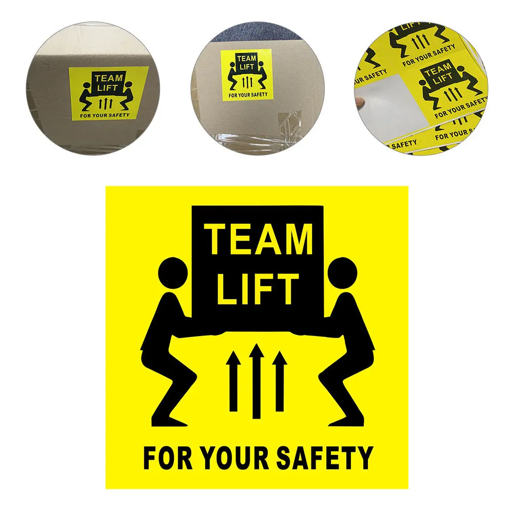 200Pcs Team Lift Required Warning Stickers Heavy Object Shipping Labels Safety Caution Decals for Warehouse Loading Dock
200Pcs Team Lift Required Warning Stickers Heavy Object Shipping Labels Safety Caution Decals for Warehouse Loading Dock
