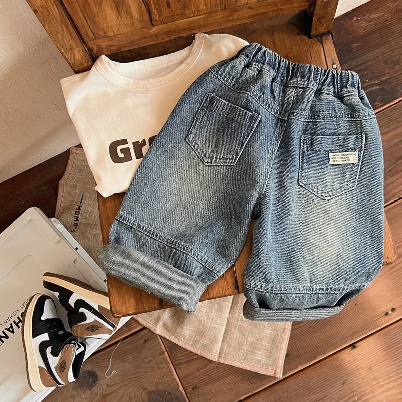 Children's Jeans 2025 Spring New Boys' Pants Baby Western Style Casual Trousers Children's Wear Korean Style Straight Leg Pants
Children's Jeans 2025 Spring New Boys' Pants Baby Western Style Casual Trousers Children's Wear Korean Style Straight Leg Pants