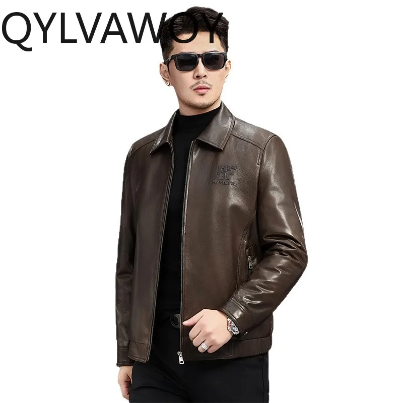 QYLVAWOY Real Leather Jacket High-end Leather Coat Autumn Winter Jacket Man Goatskin Jackets for Man Thicken Wool Liner Chaqueta
QYLVAWOY Real Leather Jacket High-end Leather Coat Autumn Winter Jacket Man Goatskin Jackets for Man Thicken Wool Liner Chaqueta