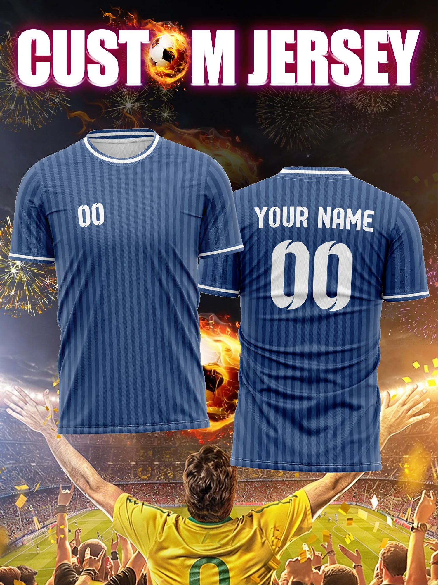 Custom Image Number Name Soccer Jersey, Training Muscle Tank, Sleeveless Fitness Football Gear
Custom Image Number Name Soccer Jersey, Training Muscle Tank, Sleeveless Fitness Football Gear