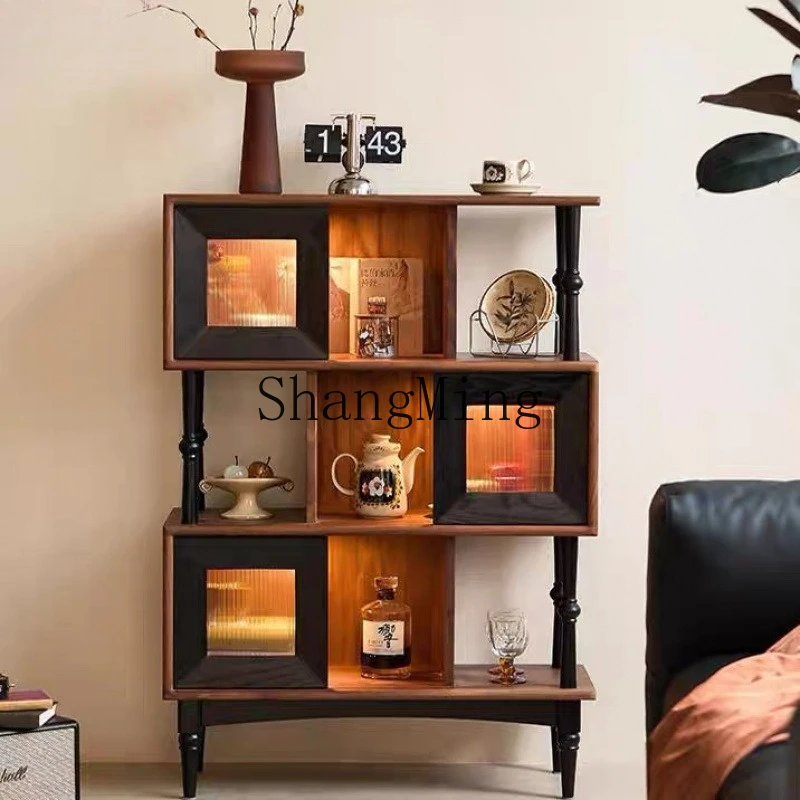 ZYY retro solid wood bookcase, antique creative study integrated wall display cabinet
ZYY retro solid wood bookcase, antique creative study integrated wall display cabinet