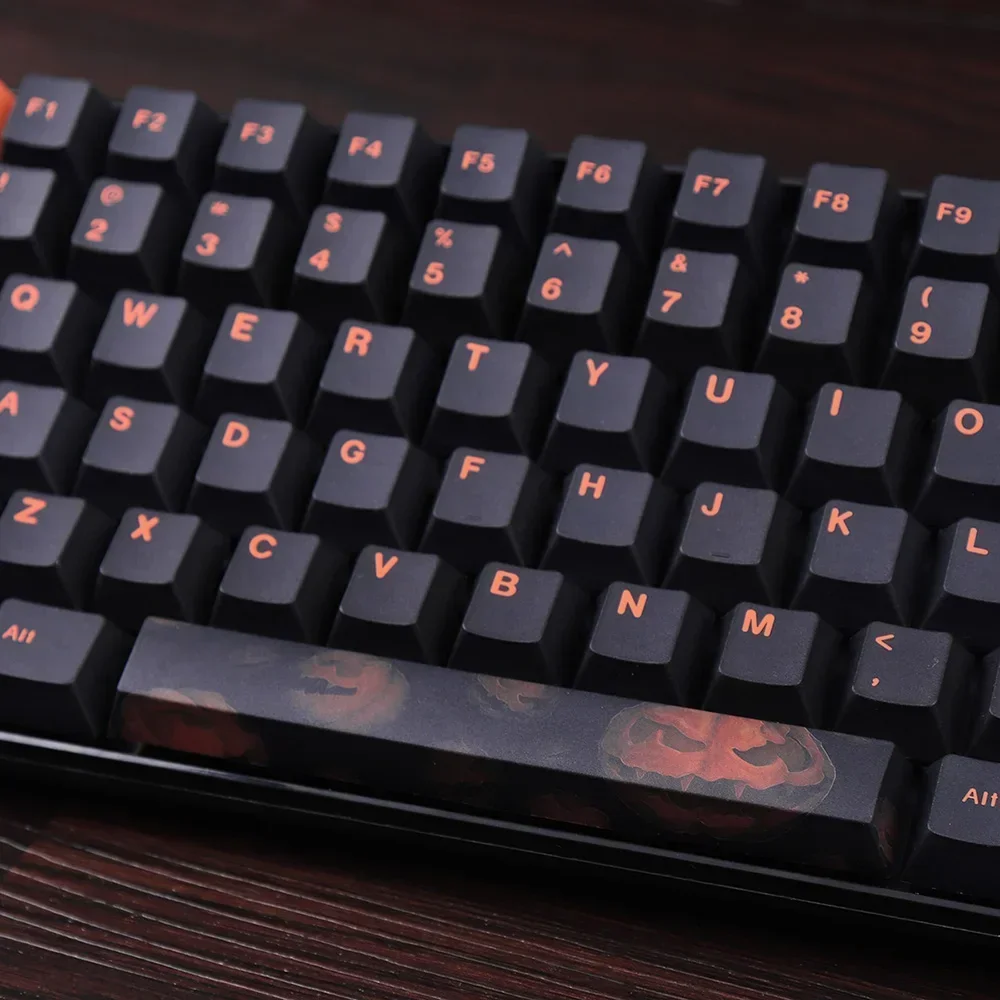 Halloween keycaps black PBT sublimation full set of original factory highly adapted mechanical keyboard 64/87/960 etc
Halloween keycaps black PBT sublimation full set of original factory highly adapted mechanical keyboard 64/87/960 etc