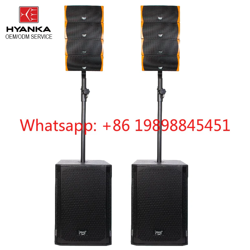 Line Array System Class D 2*300W 4Ω Sistema Line Array S15L404S 15 Inch Line Array Speakers 121dB Max SPL Active