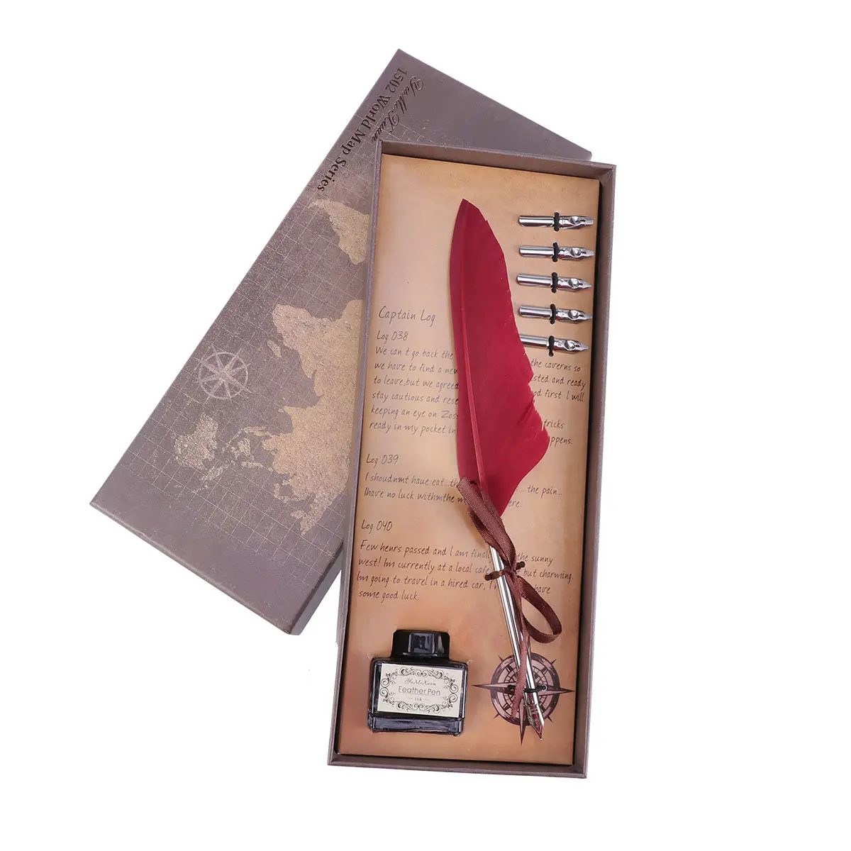 1Set Elegant Vintage Pen Set Natural Real Sign-in Pen for Wedding Guest Book Home Office Decor Wine Red Ink
1Set Elegant Vintage Pen Set Natural Real Sign-in Pen for Wedding Guest Book Home Office Decor Wine Red Ink