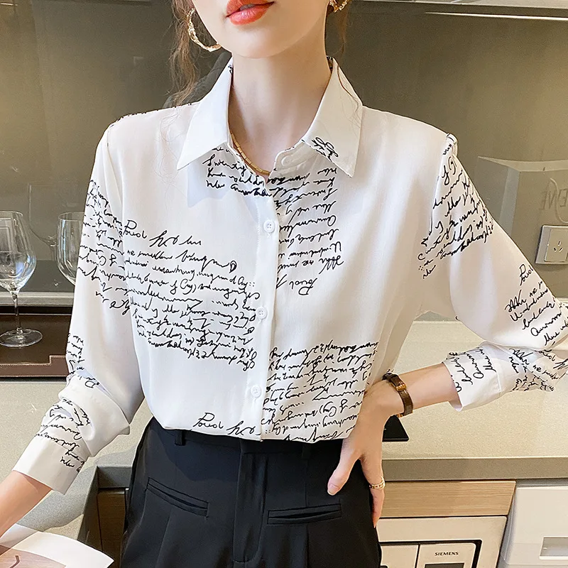 Summer Long Sleeve Top Korean Shirt Luxury Brand French Blouse School Clothes White Girly Alphabet Pattern Female Tulle Women U2
Summer Long Sleeve Top Korean Shirt Luxury Brand French Blouse School Clothes White Girly Alphabet Pattern Female Tulle Women U2
