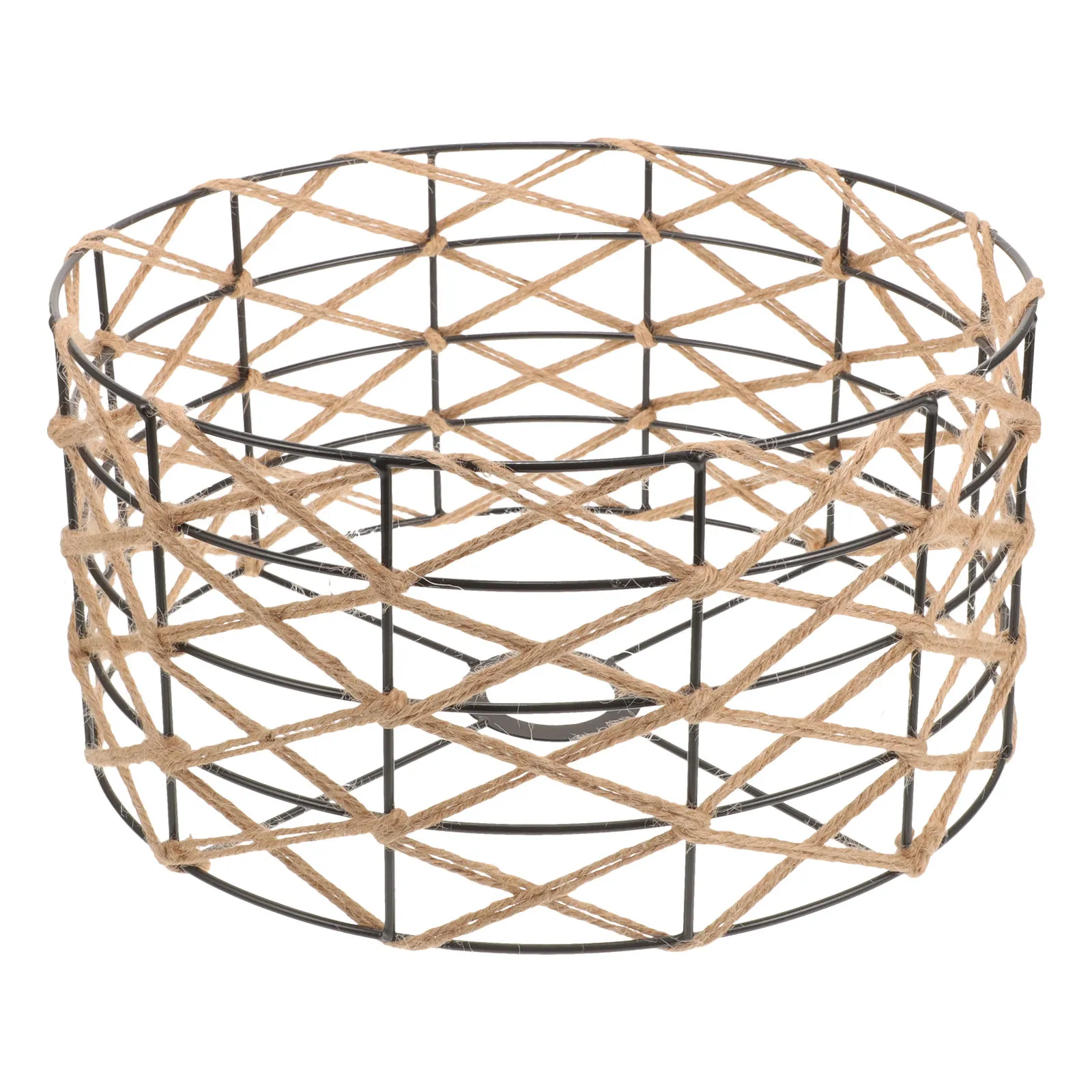 Vintage Hemp Rope Lampshade Decorative Hanging Pendant Lamp Shade Metal Cage Ceiling Light Cover for Bedroom Living Room
Vintage Hemp Rope Lampshade Decorative Hanging Pendant Lamp Shade Metal Cage Ceiling Light Cover for Bedroom Living Room