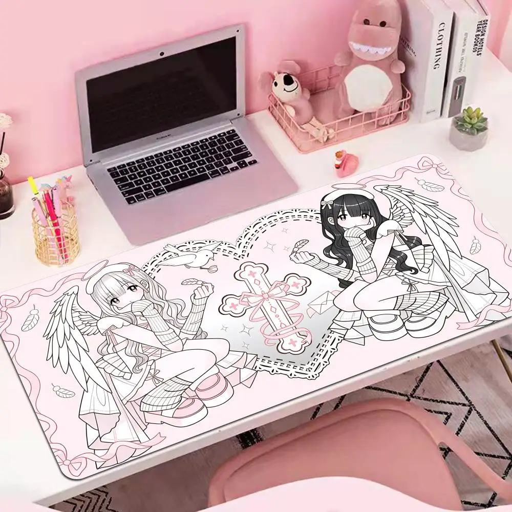 HYBXAXC MousePad Laptop Gaming Extended DeskMat PC Kawaii Gamer Cabinet Mousepad Angel Anime Sexy Girls Keyboard Rug Pink Carpet
HYBXAXC MousePad Laptop Gaming Extended DeskMat PC Kawaii Gamer Cabinet Mousepad Angel Anime Sexy Girls Keyboard Rug Pink Carpet