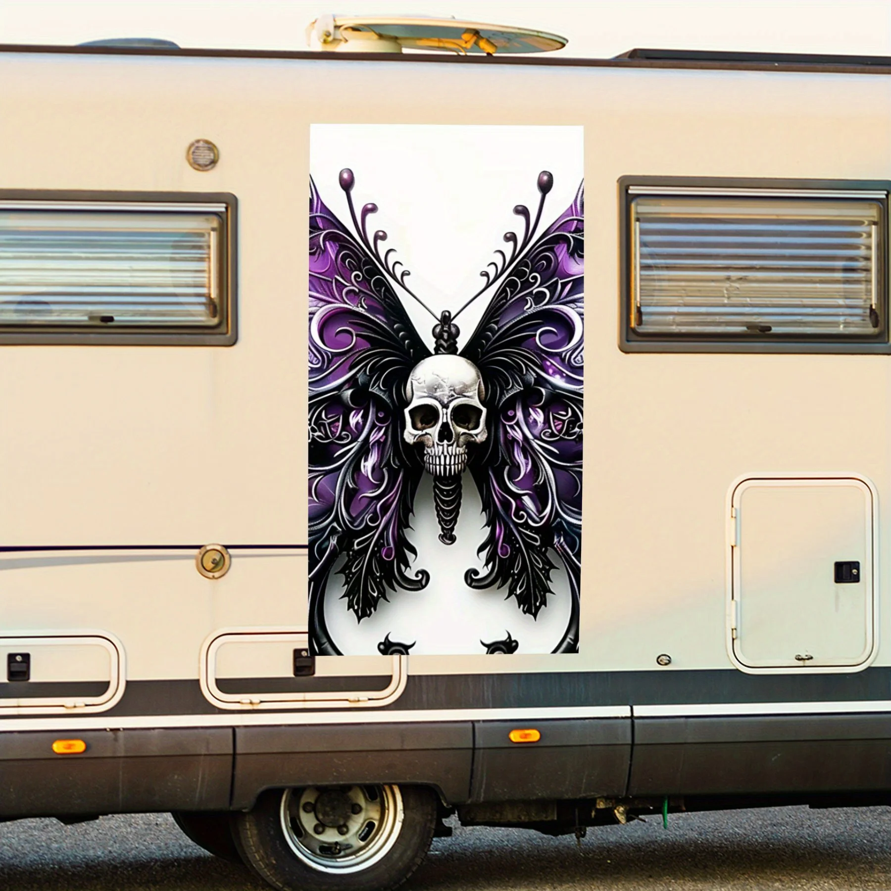 Dark Style Skull Butterfly ArtCar Sticker,Vinyl decal on the side of the motor home, waterproof self-adhesive vinyl sticker on t
Dark Style Skull Butterfly ArtCar Sticker,Vinyl decal on the side of the motor home, waterproof self-adhesive vinyl sticker on t