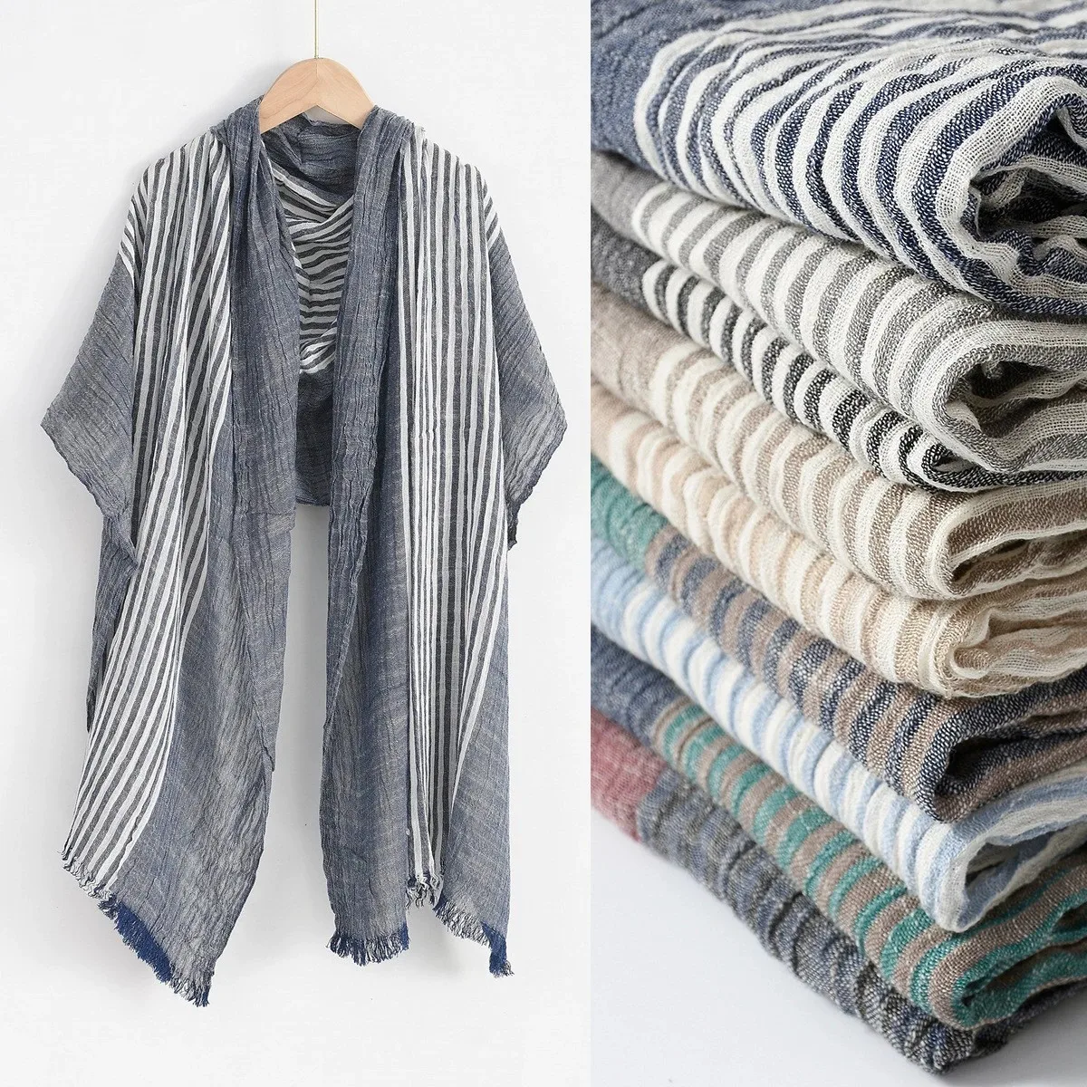 Men's Stripe Scarf British Navy Blue Color-blocking Thin Casual Men's Scarves Artistic Tassel Bufandas Shawls
Men's Stripe Scarf British Navy Blue Color-blocking Thin Casual Men's Scarves Artistic Tassel Bufandas Shawls