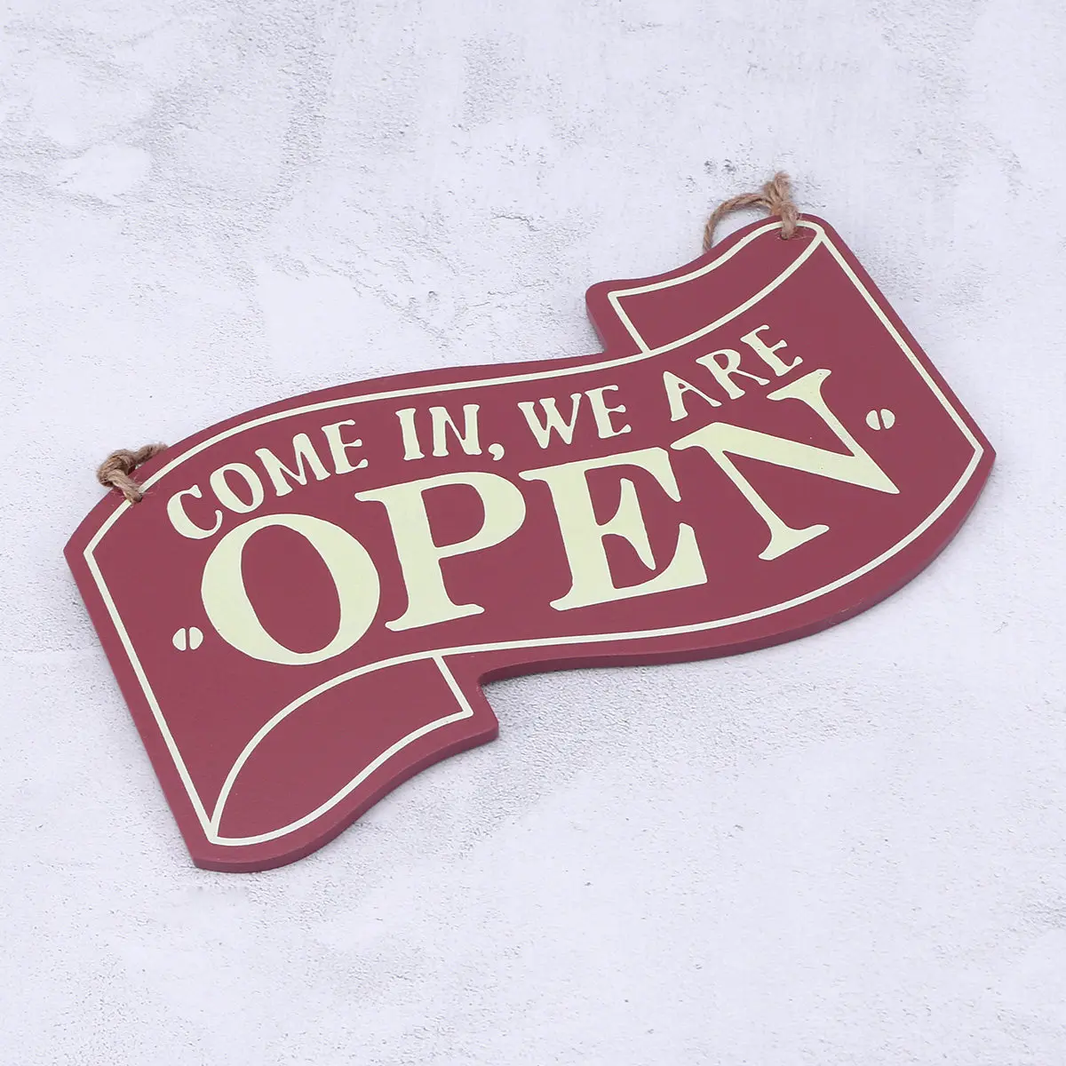 Vintage Wooden Two Sided Door Sign Open Closed Come in Come Again Hanging Business Sign for Cafe Bar Wedding Shop Window
Vintage Wooden Two Sided Door Sign Open Closed Come in Come Again Hanging Business Sign for Cafe Bar Wedding Shop Window