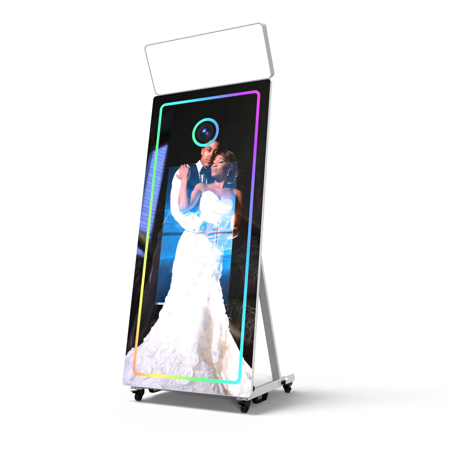 Ultra-thin Magic Mirror Photo Booth With Built In Light Automatic Selfie Photo Kiosk Mirror Video Selfie Booth
Ultra-thin Magic Mirror Photo Booth With Built In Light Automatic Selfie Photo Kiosk Mirror Video Selfie Booth