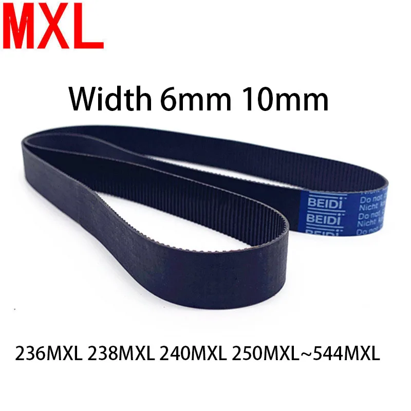 MXL Timing Belt Rubber One-Sided Tooth 236MXL 238MXL 240MXL 250MXL~544MXL Width 6mm 10mm Synchronous Belts Pitch 2.032mm
MXL Timing Belt Rubber One-Sided Tooth 236MXL 238MXL 240MXL 250MXL~544MXL Width 6mm 10mm Synchronous Belts Pitch 2.032mm