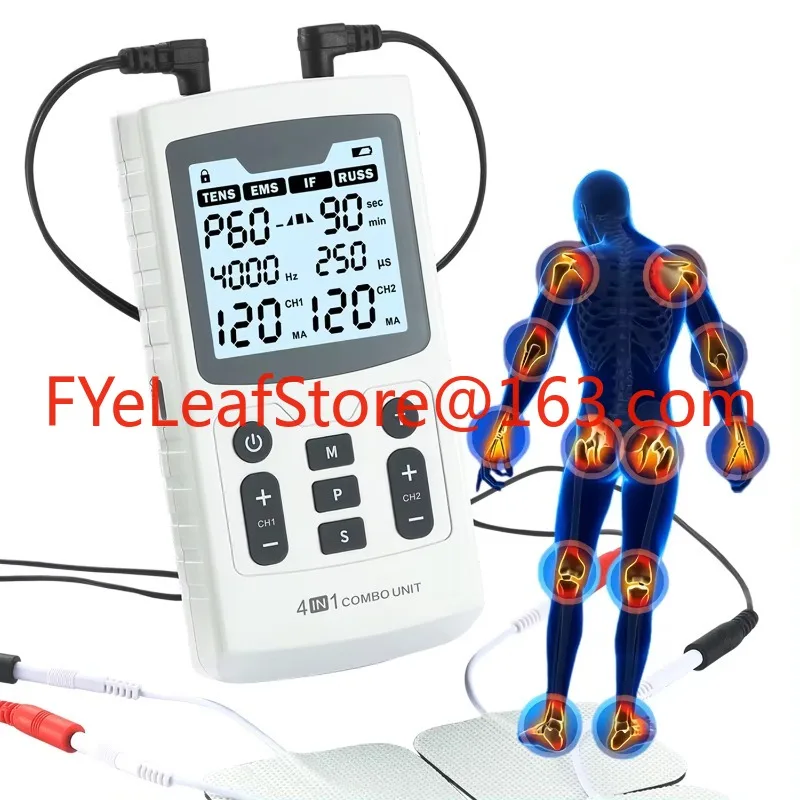 4 in 1 Combo Interferential Current tens ems Russian for Rehabilitation Center Hospitals Clinic Physiotherapist
4 in 1 Combo Interferential Current tens ems Russian for Rehabilitation Center Hospitals Clinic Physiotherapist