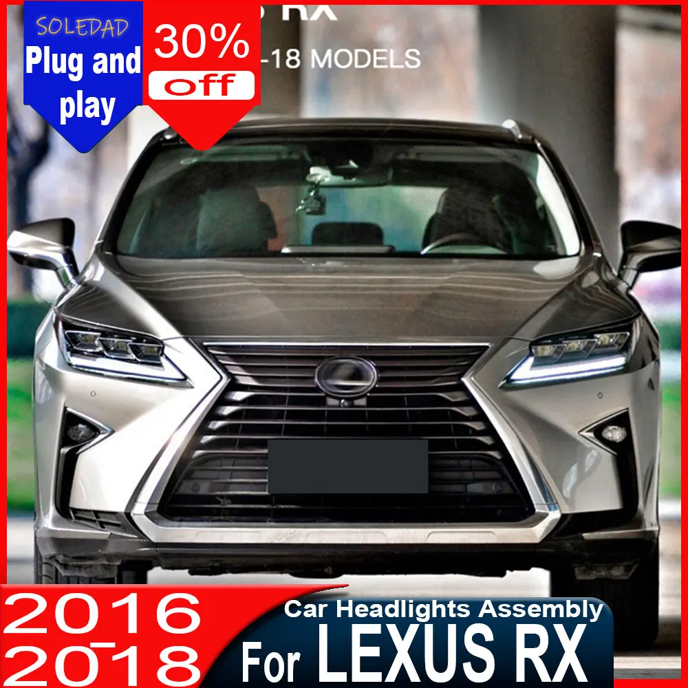 Car Styling headlights for Lexus RX300 Head Lamp 2016 2017 2018 2019 RX Headlight DRL Turn Signal Low High Beam Projector Lens
Car Styling headlights for Lexus RX300 Head Lamp 2016 2017 2018 2019 RX Headlight DRL Turn Signal Low High Beam Projector Lens