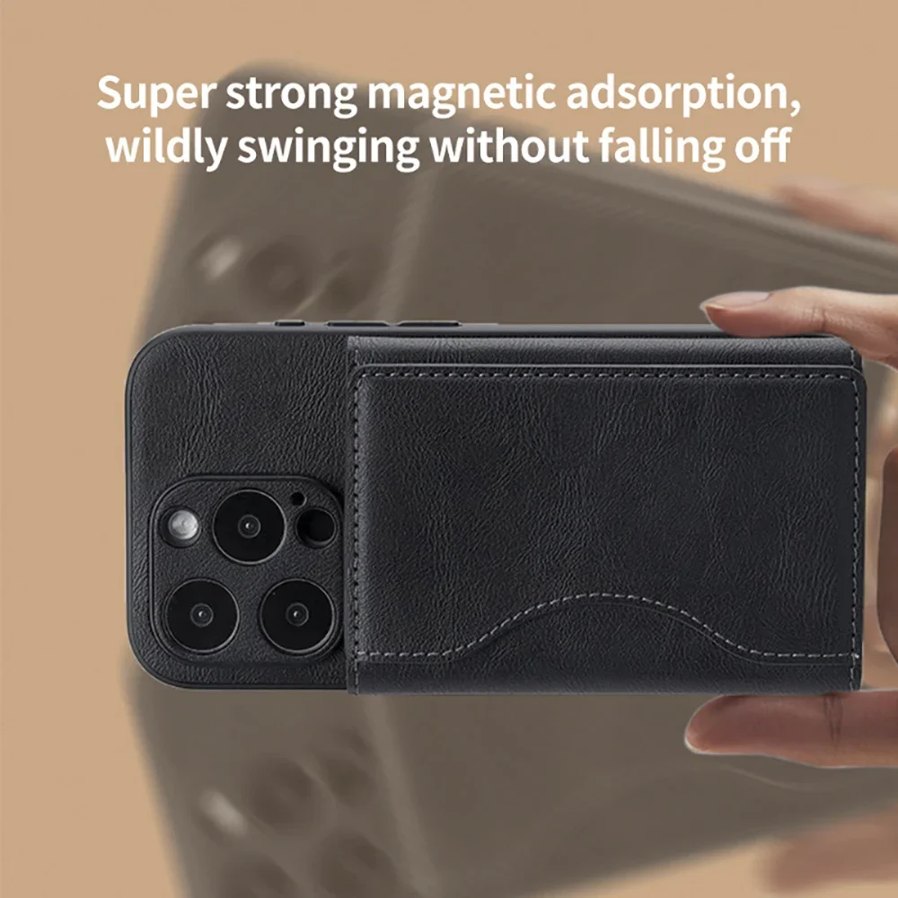 Magnetic Folding Wallet Card Holder For iPhone 16 15 14 13 12 Pro Max Samsung Xiaomi PU Leather Pocket Cover Phone Wallet Case
Magnetic Folding Wallet Card Holder For iPhone 16 15 14 13 12 Pro Max Samsung Xiaomi PU Leather Pocket Cover Phone Wallet Case