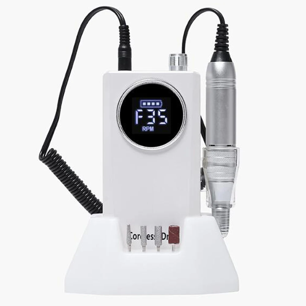 35000 RPM Nail Drill Machine Rechargeable 4000 mAH Manicure Drill Set for Gel Nail Polish Sander Nail Home Salon Tool
35000 RPM Nail Drill Machine Rechargeable 4000 mAH Manicure Drill Set for Gel Nail Polish Sander Nail Home Salon Tool
