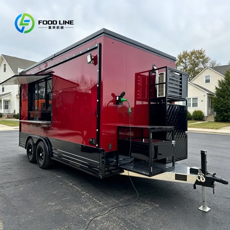 Custom Mobile Food Trailer Fully Equipped Food Truck with Refrigerator Oven Sink for Street Snack Festivals
Custom Mobile Food Trailer Fully Equipped Food Truck with Refrigerator Oven Sink for Street Snack Festivals