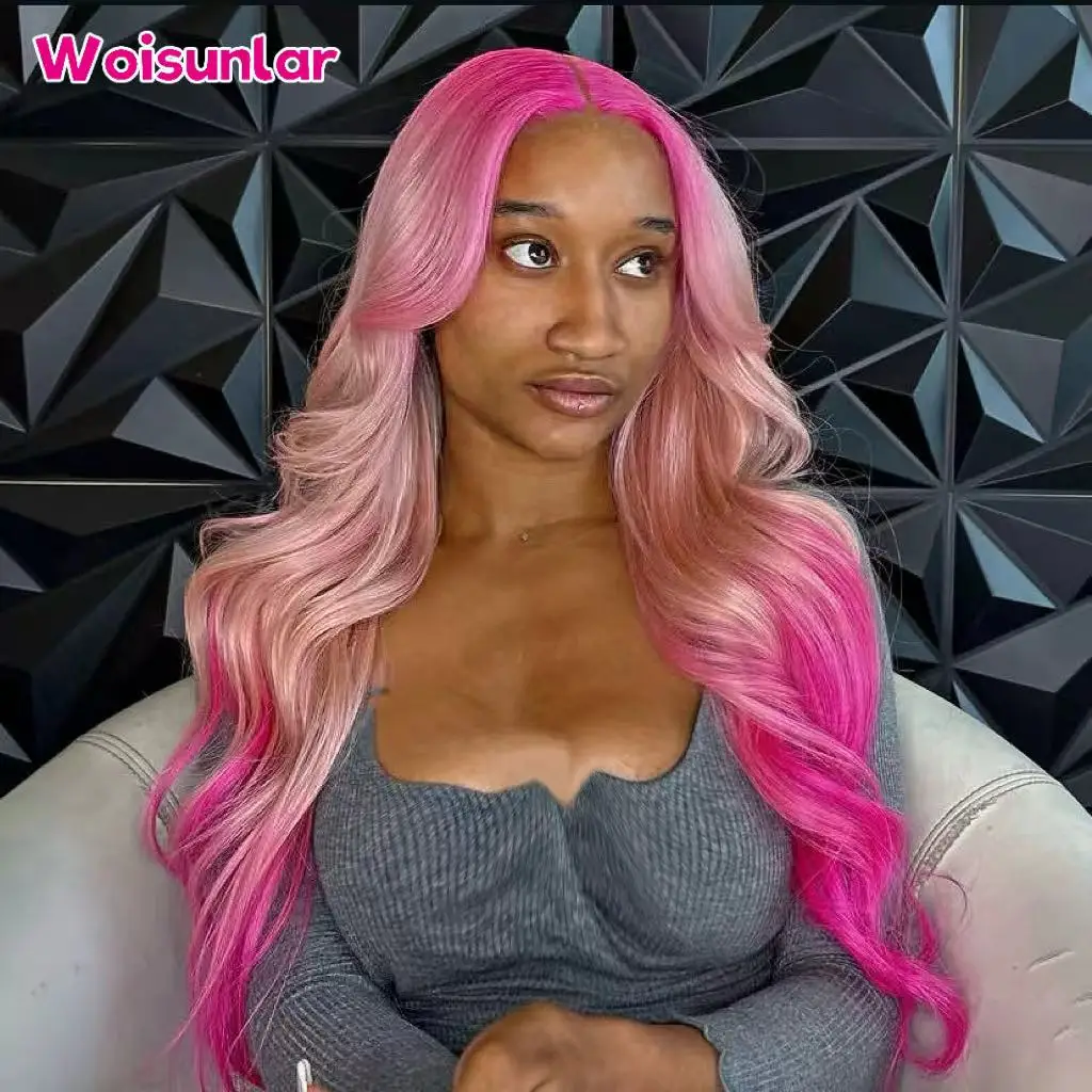 36 inches Ombre Dark pink and pink Front Lace wigs human hair 13x4 Transparent Lace Body wave Black Women 100%Natural Human hair
36 inches Ombre Dark pink and pink Front Lace wigs human hair 13x4 Transparent Lace Body wave Black Women 100%Natural Human hair