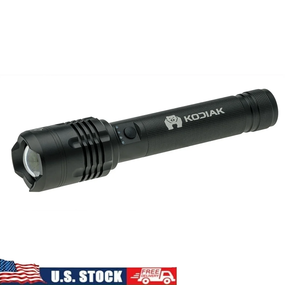 Rechargeable Tactical Flashlight 6000 Lumen COB LED Waterproof Impact Resistant Power Bank Focus Beam 3 Brightness Settings
Rechargeable Tactical Flashlight 6000 Lumen COB LED Waterproof Impact Resistant Power Bank Focus Beam 3 Brightness Settings