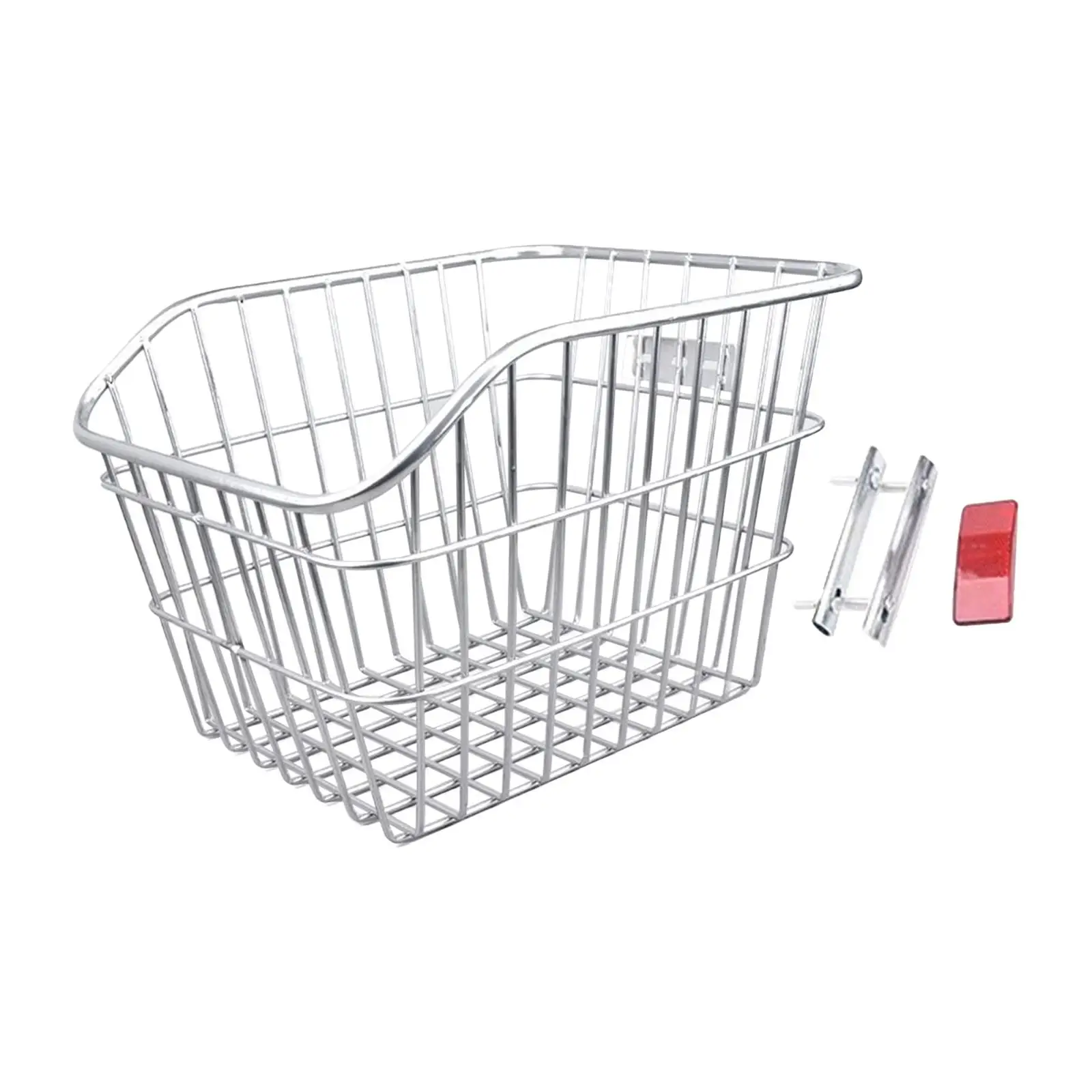 Bike Rear Basket Bicycle Basket Carrying Storage Heavy Duty Cycling Rack Basket with Bike Reflector for Travel Camping Biking
Bike Rear Basket Bicycle Basket Carrying Storage Heavy Duty Cycling Rack Basket with Bike Reflector for Travel Camping Biking