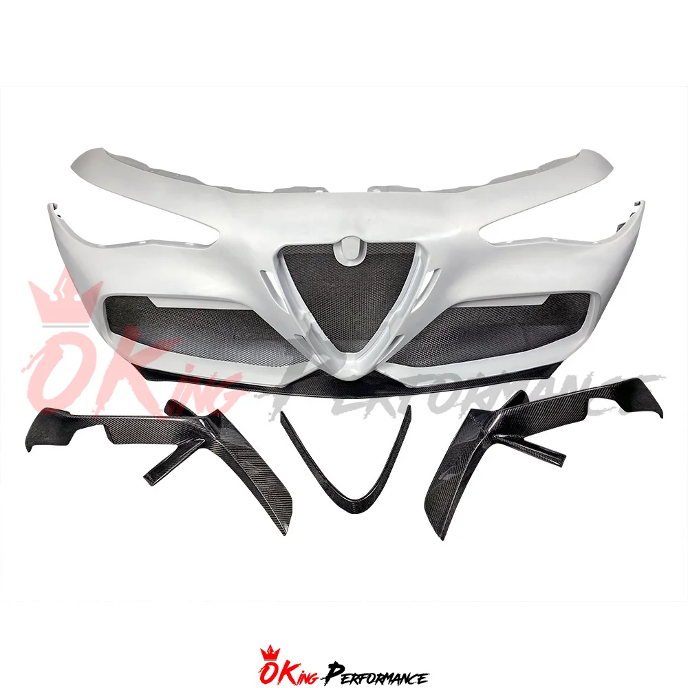 GTAM Style Partial Carbon Fiber Front Bumper Bodykit for Alfa Romeo Giulia Body Kit
GTAM Style Partial Carbon Fiber Front Bumper Bodykit for Alfa Romeo Giulia Body Kit