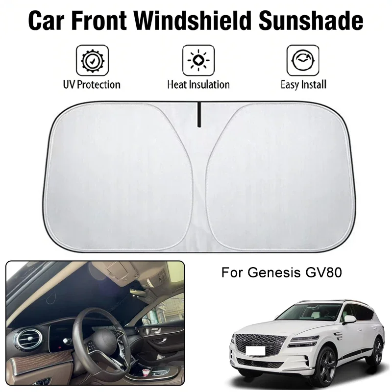 Foldable Car Windshield Sun Shade UV Block Heat Insulation For Genesis GV80 Interior Protection Accessories
Foldable Car Windshield Sun Shade UV Block Heat Insulation For Genesis GV80 Interior Protection Accessories