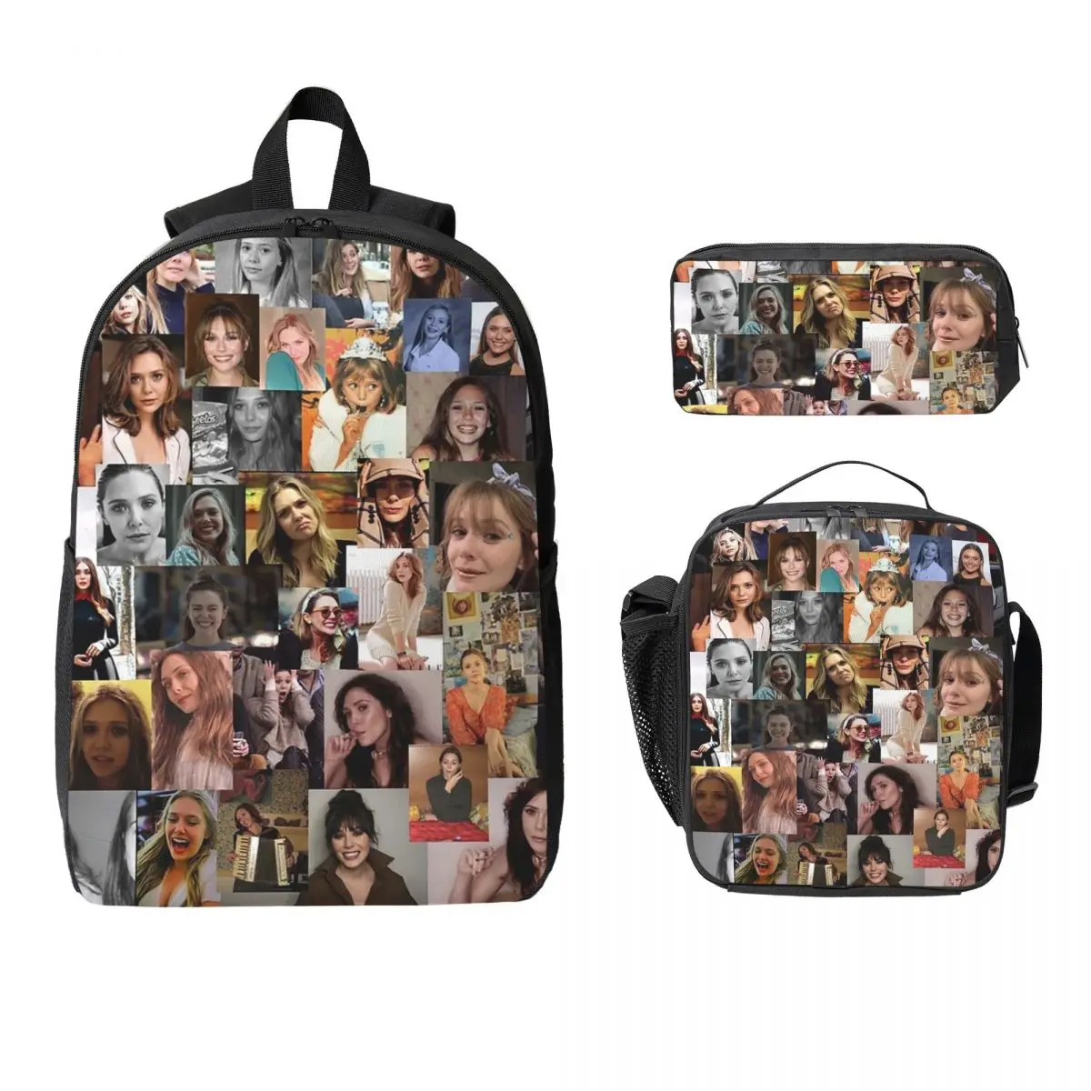 Elizabeth Olsen Backpack Boys Girls BookBag School Bag Laptop Shoulder Bags 3ps Insulated Lunch Bag Pencil Case
Elizabeth Olsen Backpack Boys Girls BookBag School Bag Laptop Shoulder Bags 3ps Insulated Lunch Bag Pencil Case