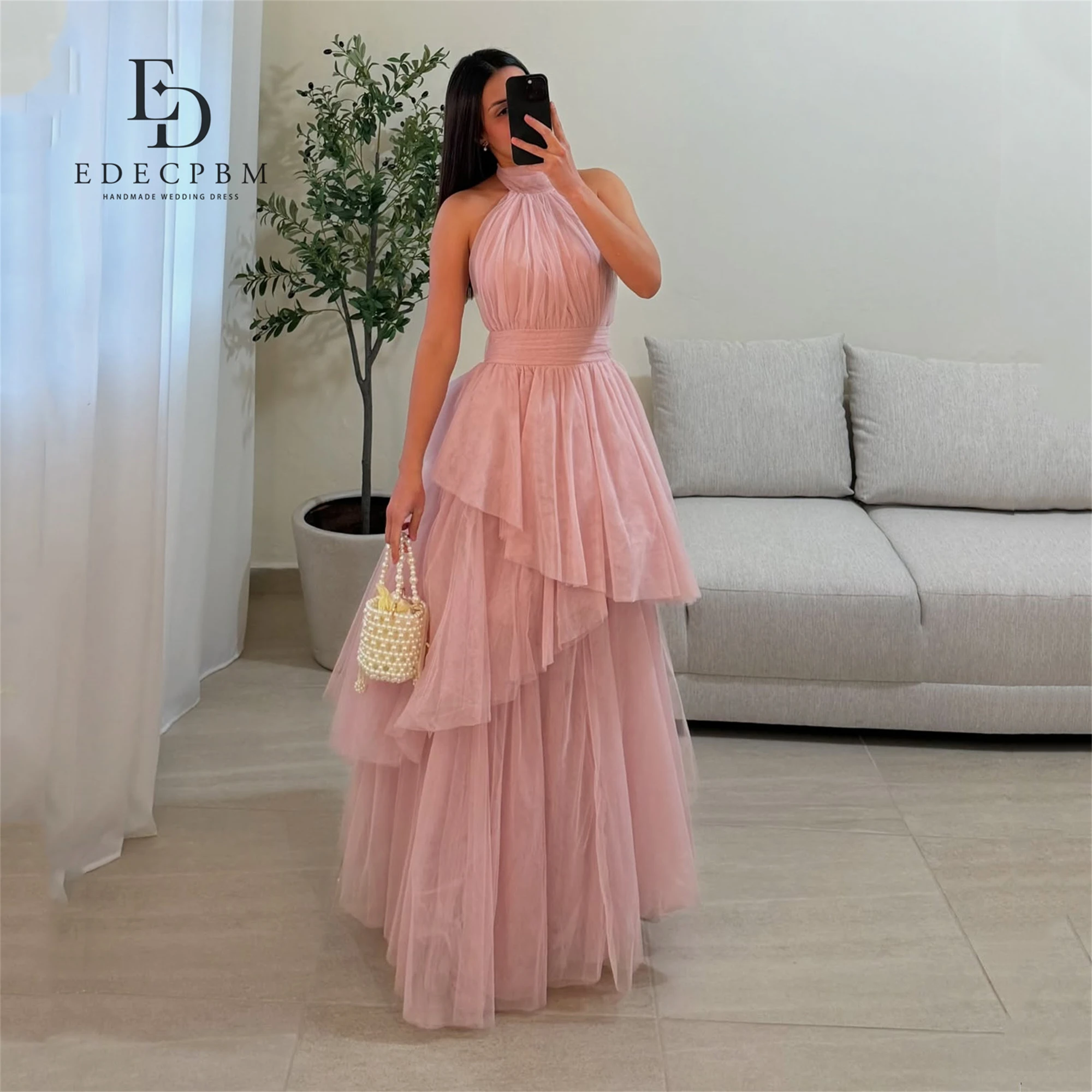 EDECPBM Neck Halter Dresses Gala Elegant Party Dresses 2026 Pink Customized Multi-layer Women Evening Dress Woman Prom Wedding
EDECPBM Neck Halter Dresses Gala Elegant Party Dresses 2026 Pink Customized Multi-layer Women Evening Dress Woman Prom Wedding