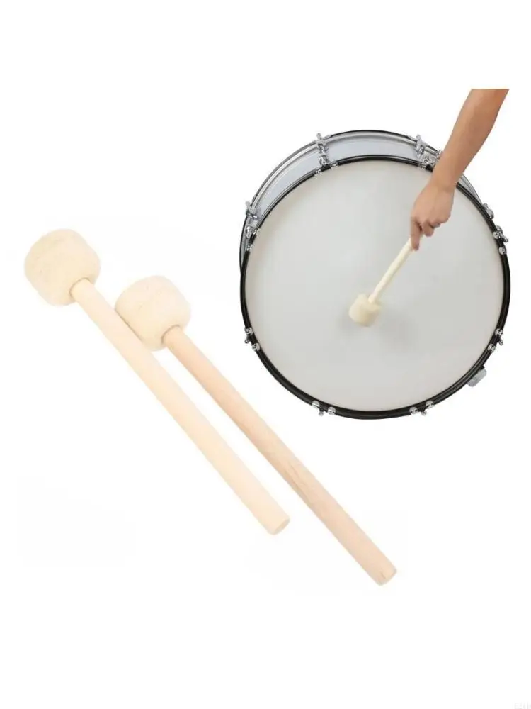 Handle Percussion Drumstick Mallets Marchings Band Felt Head Drumsticks
Handle Percussion Drumstick Mallets Marchings Band Felt Head Drumsticks