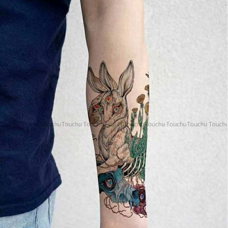 New Scary Bunny Cartoon Waterproof Tatoo Temporaire Sticker Faux Tatouage Pour Femme Male Flower Arm Leg Fashion Art Fake Tattoo
New Scary Bunny Cartoon Waterproof Tatoo Temporaire Sticker Faux Tatouage Pour Femme Male Flower Arm Leg Fashion Art Fake Tattoo