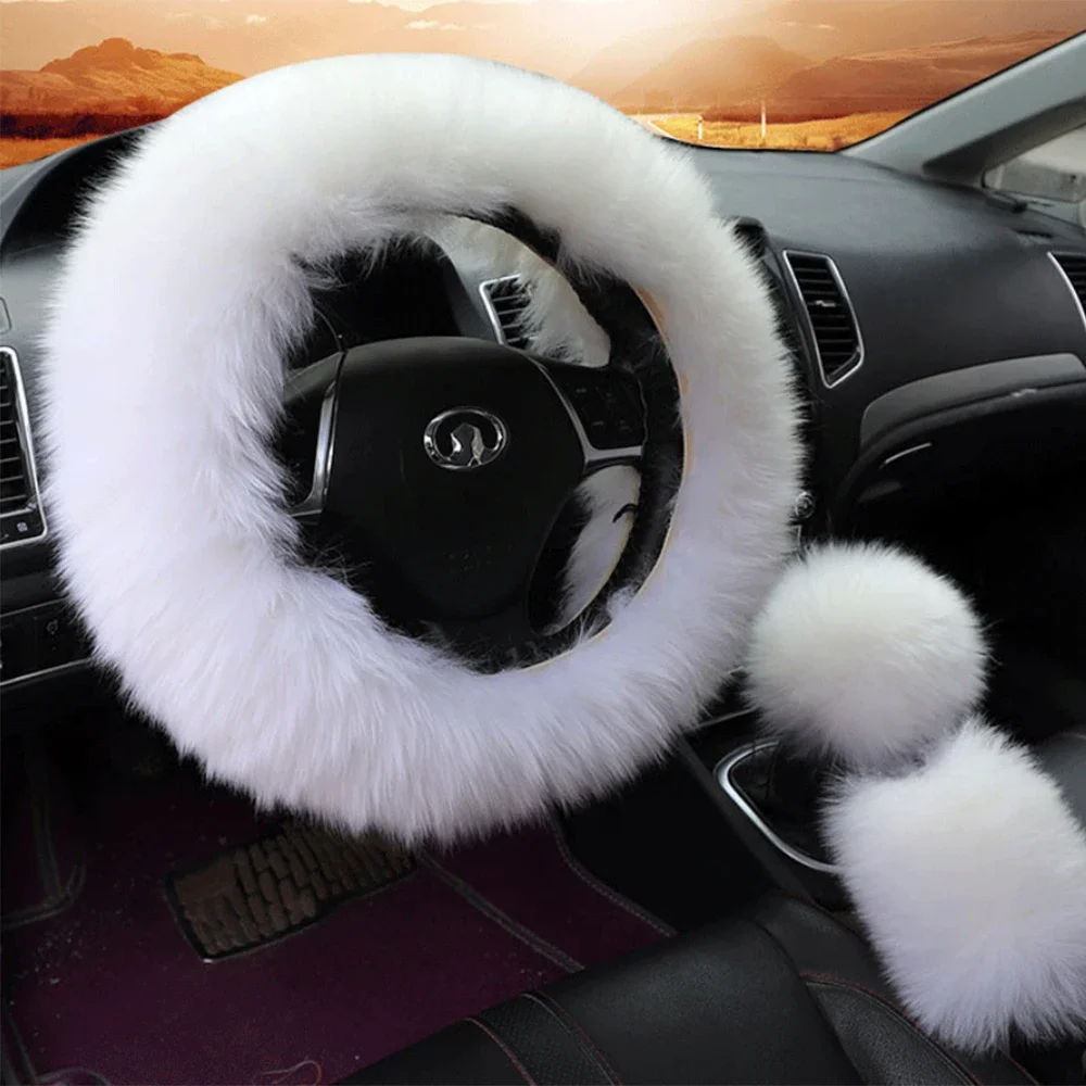 Универсальный мягкий теплый длинный шерстяной пушистый чехол на руль, шерстяной ручной тормоз, автомобильный аксессуар, плюшевый защитный чехол из овечьего меха, комплект 
Универсальный мягкий теплый длинный шерстяной пушистый чехол на руль, шерстяной ручной тормоз, автомобильный аксессуар, плюшевый защитный чехол из овечьего меха, комплект