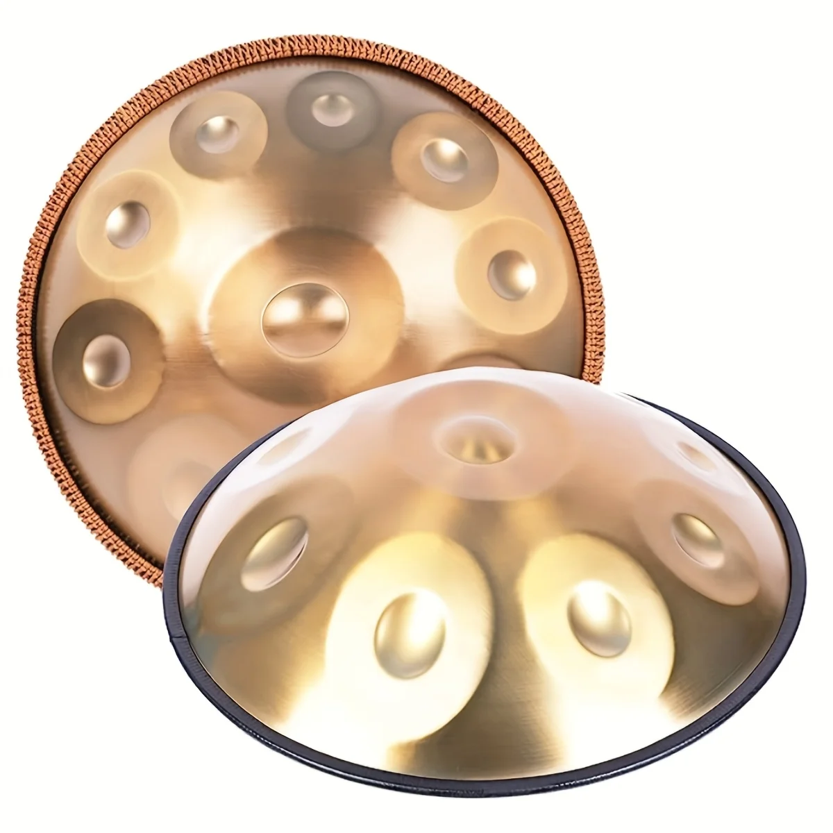 9/10/12 Note Handpan Drum, 22" Golden Stainless Steel, 440Hz/432Hz, Machine-Made Harmonious Percussion Instrument for
9/10/12 Note Handpan Drum, 22" Golden Stainless Steel, 440Hz/432Hz, Machine-Made Harmonious Percussion Instrument for